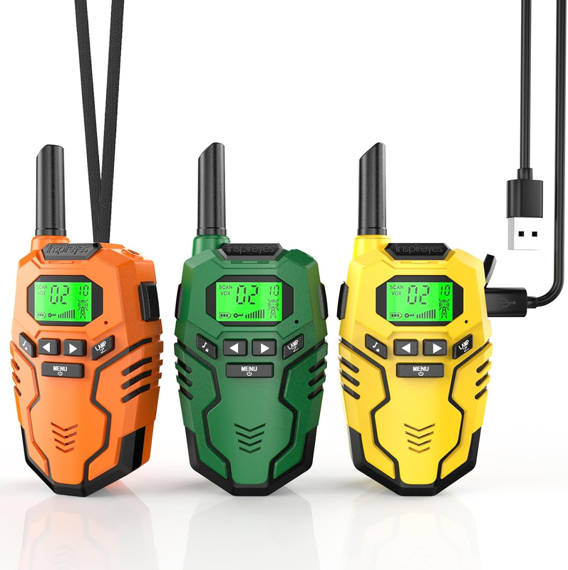 Inspireyes Walkie Talkies for Kids Rechargeable Long Range 2 Way Radios