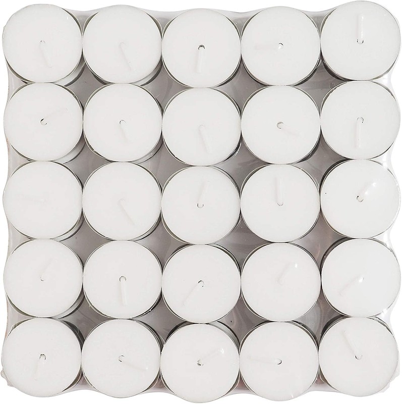 Lights Candles In Bulk | 400 White Long Lasting Tea Light Candles