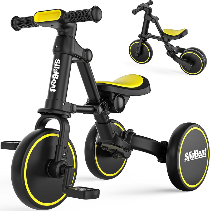 Kids Tricycle 3 in 1 for 2 to 4 Years Old Toddler Bike with Removable Pedal
