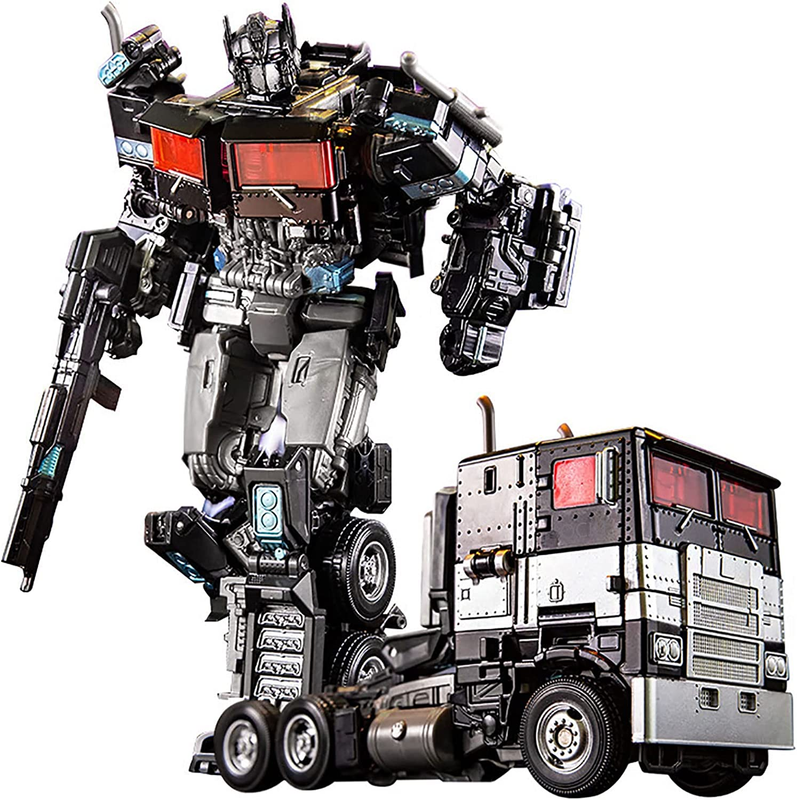 QCKJ Car Deformation Robots Toys,Alloy Action Figures for Boy 5-12,Transformed
