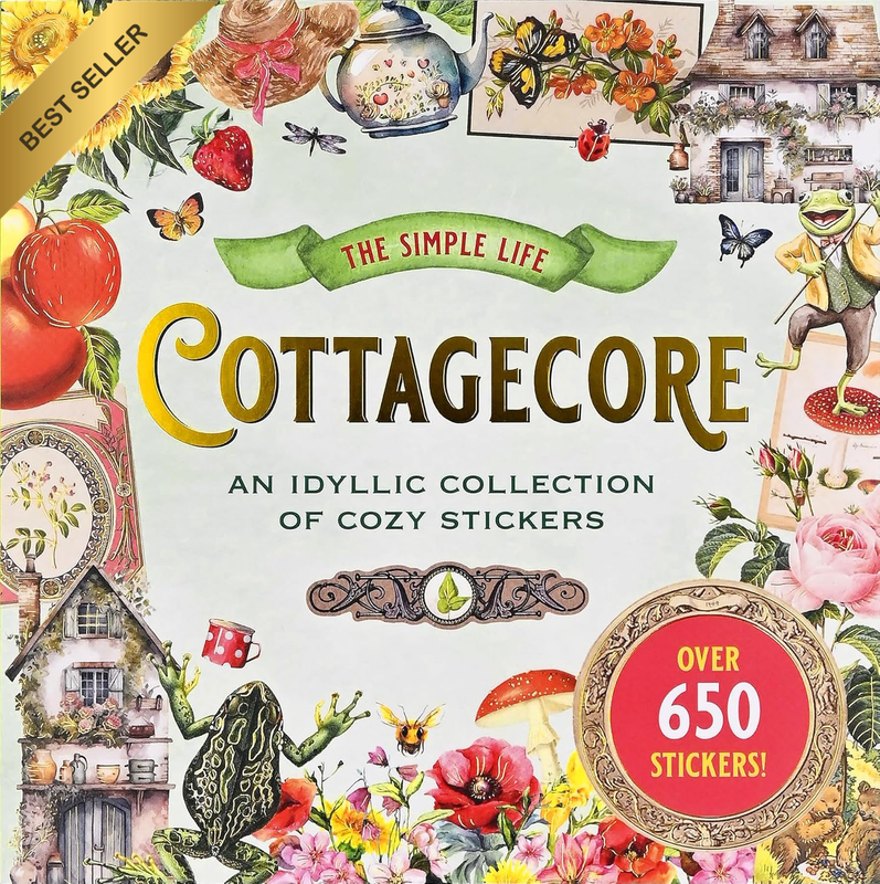 Cottagecore Sticker Book (Over 650 Stickers!)