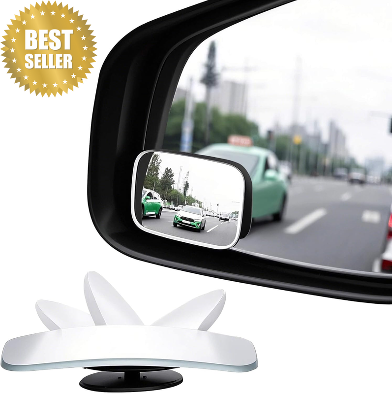 Blind Spot Mirror HD Glass Convex Lens Frameless Adjustable Blind Spot Mirror fo