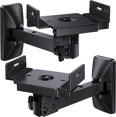 Speaker Wall Mounts, Dual Side Clamping Bookshelf Speaker Mounting Bracket, Spea