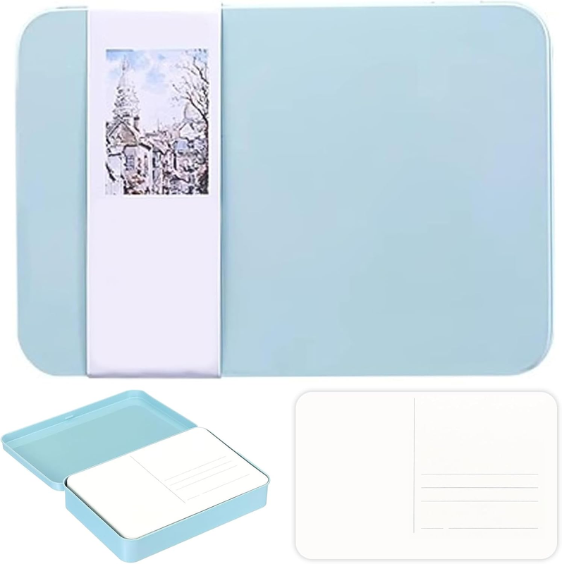 24 Sheets Blank Watercolor Postcards with Box, Fine Textured Art Paper, Premium