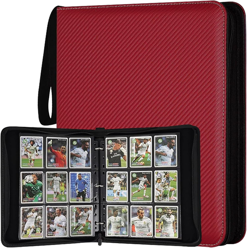 Trading Card Binder 1206 Cards, 9 Pocket Card Binder Large Capacity for Cards Co