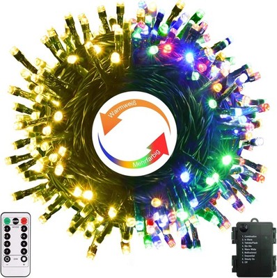 ZAIYW Colour Changing Christmas Fairy Lights Battery Operated Warm White & Mult