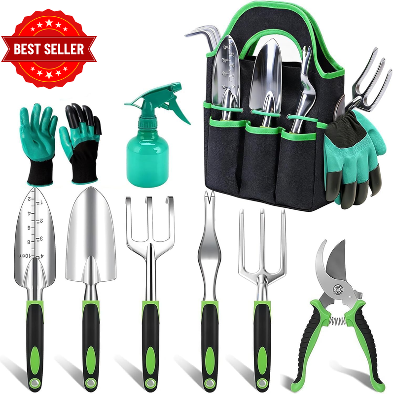 Gardening Tools 9-Piece Heavy Duty Gardening Hand Tools with Fashion and Durable