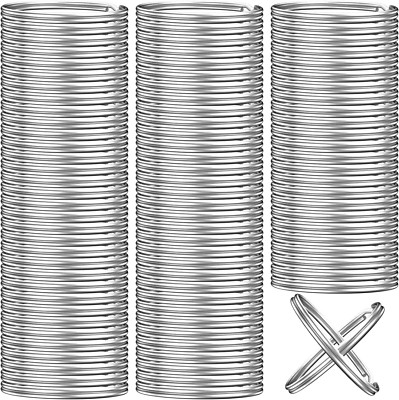 100PCS Key Rings Bulk Split Key Rings Keychain Rings and Crafts 1 Inch (25Mm)
