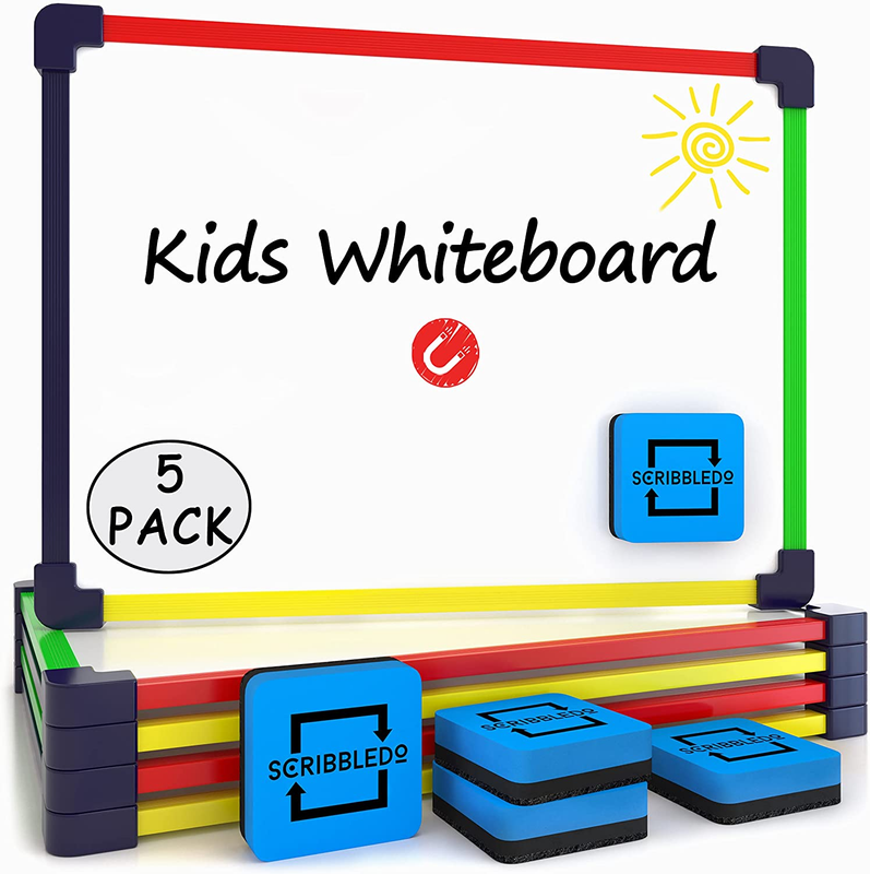 5 Pack Small White Board Dry Erase Board for Kids Portable 9