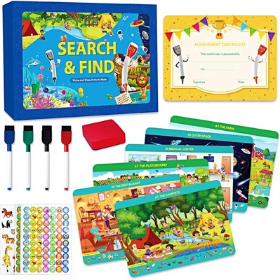 Preschool Learning Activities Educational Game - Reusable Search and Find... 