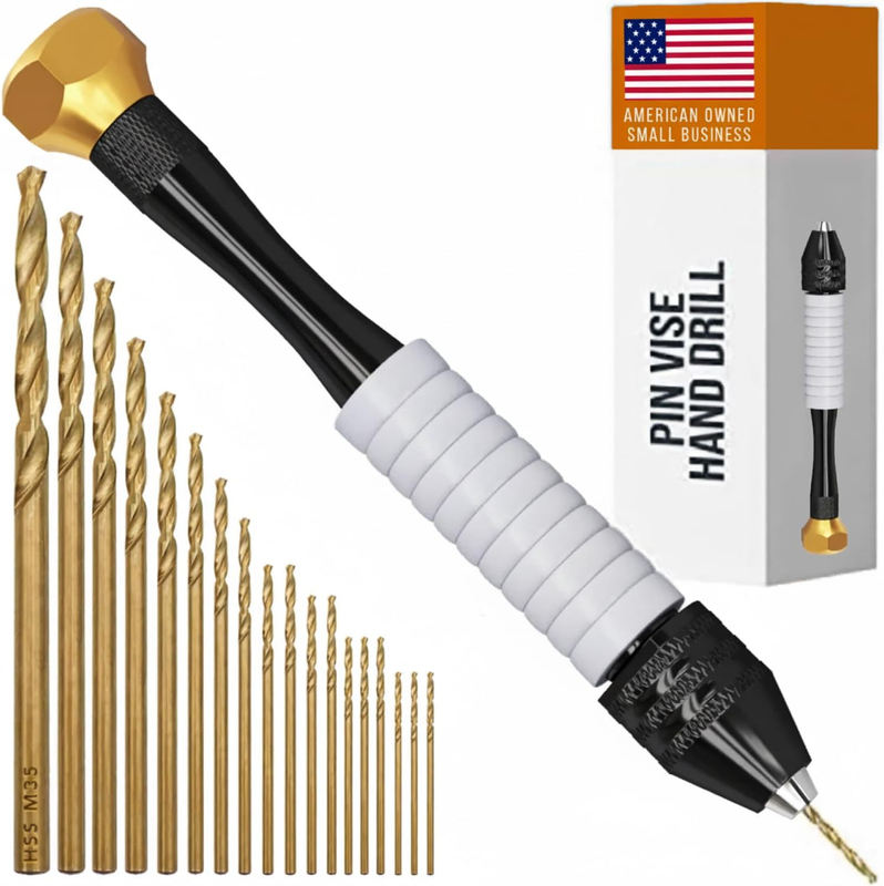 Pin Vise Hand Drill Manual - Jewelry W/Micro Drill Bits (0.8Mm...