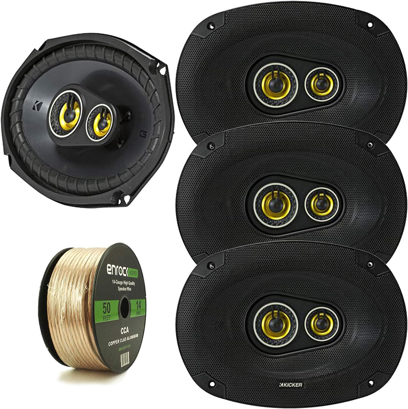 Car Speaker Package of 4X Kicker 450-Watt Peak Power 6" X 9"