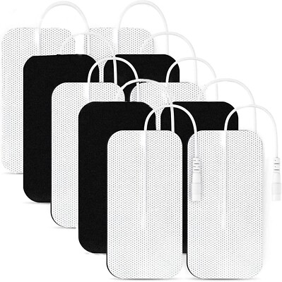 10PCS TENS Unit Replacement Pads 2x4, Reusable Electrodes for Muscle Stimulator