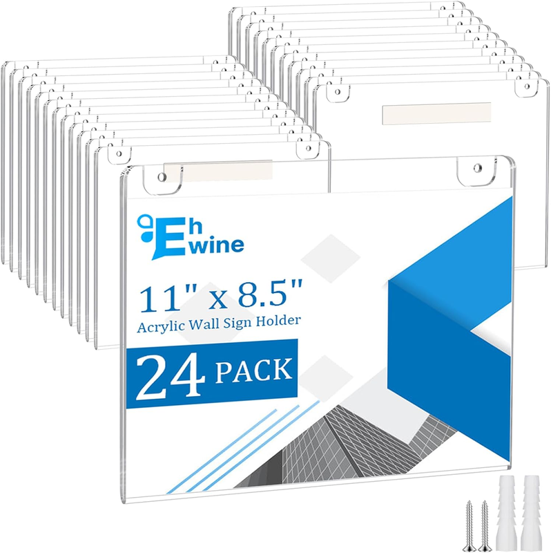 Office Depot Brand Wall Sign Holder Vertical 11 H X 8 12 W Clear - ODP Business Solutions - View #9