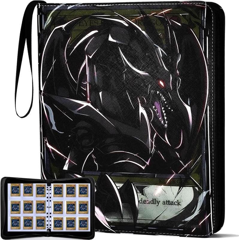 Trading Card Binder for YGO Card- 990 Pockets Card Album with Sleeves Compatible