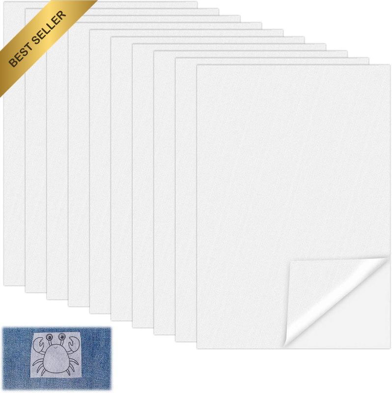 10 PCS Water Soluble Embroidery Paper, A4 Printable Self Adhesive Embroidery Sta