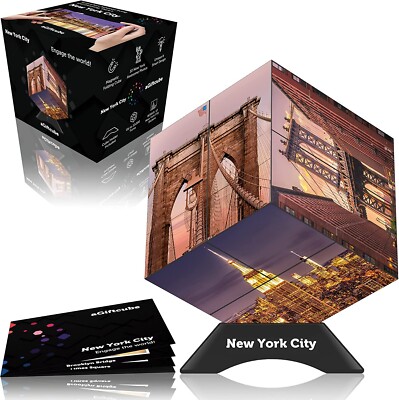 New York City Gift   Folding Infinity Cube for NYC Souvenirs   Smart Fidget Cube