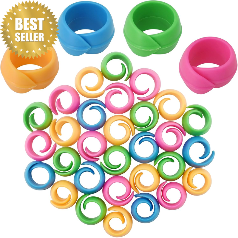 100Pcs Thread Spool Savers Spool Covers&Huggers Embroidery Floss Silicone Organi