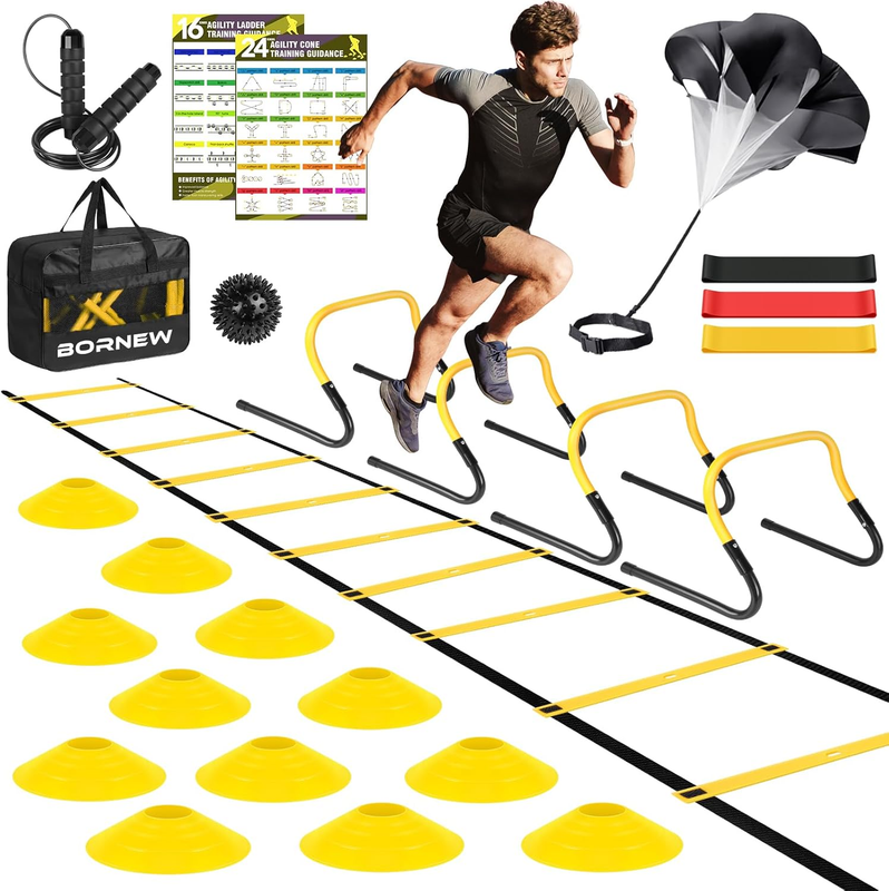 Soccer Cones Agility Speed Training Equipment Set 20ft Speed - Main Image