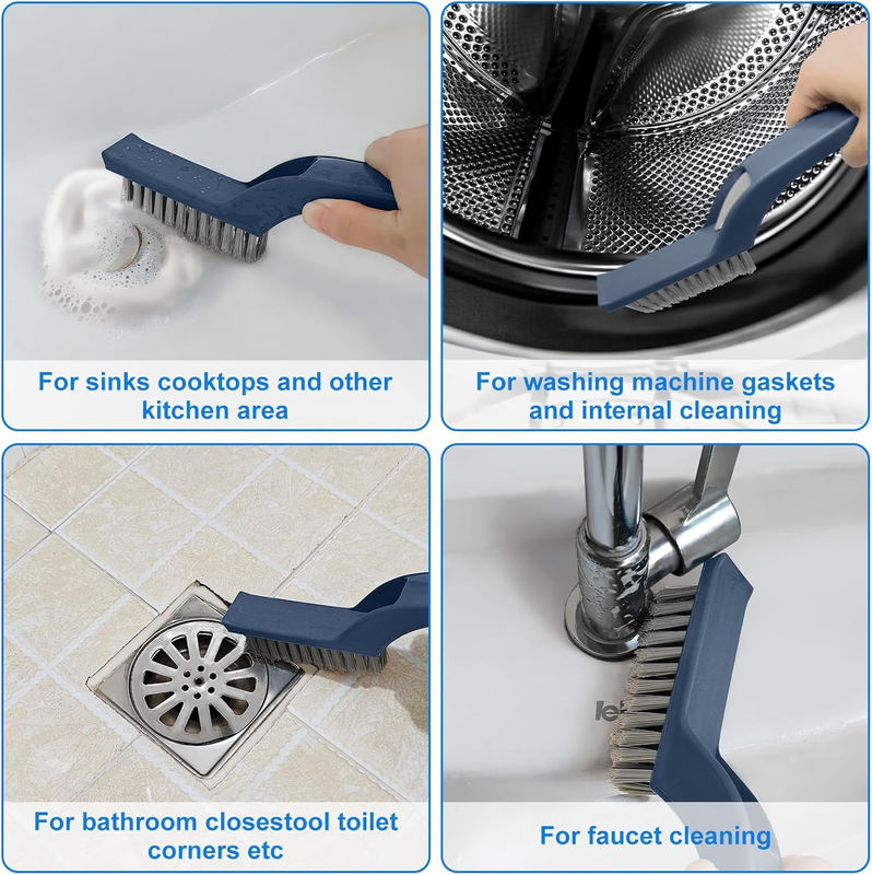 Cleaning Brush for Household, Bathroom Hard Bristle Crevice Cleaning Brush Tools