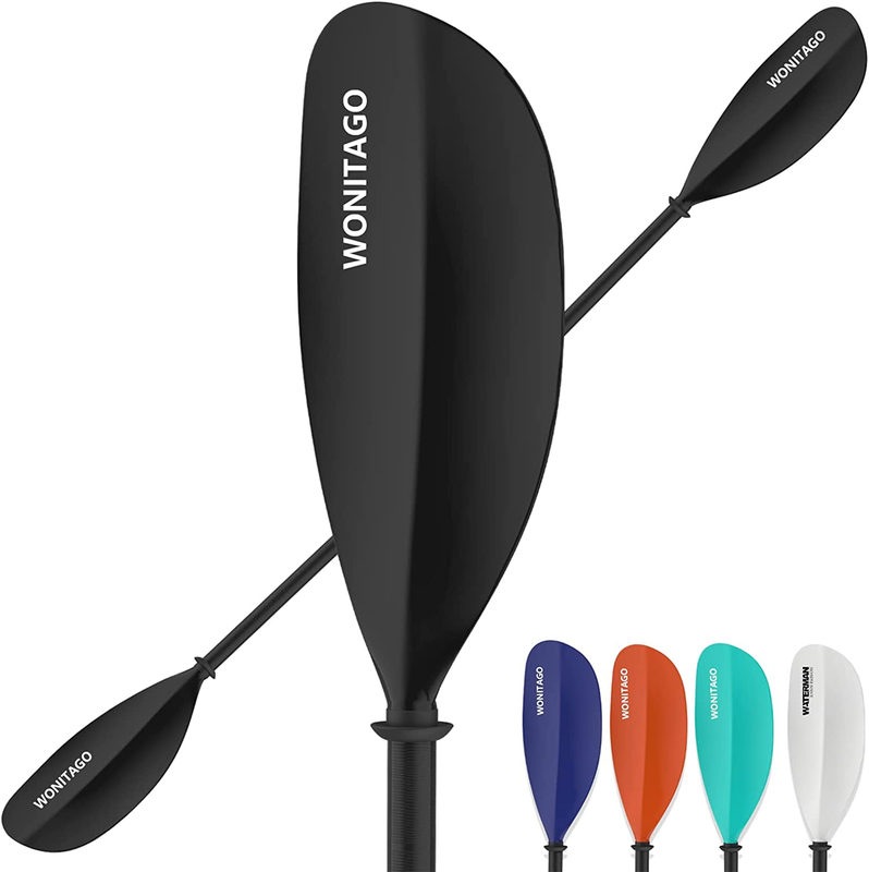 Kayak Paddles Carbon Fiber Shaft Paddle with Nylon Blades, Floating Adjustable K