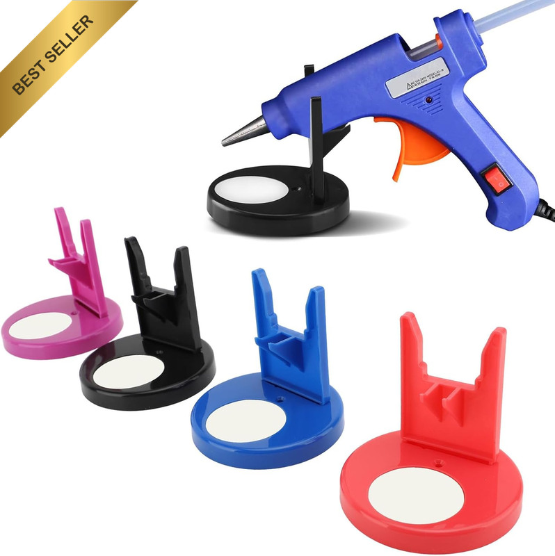 4Pcs Hot Melt Glue Gun Stand, Hot Melt Glue Stand for Crafting, Overflow Prevent