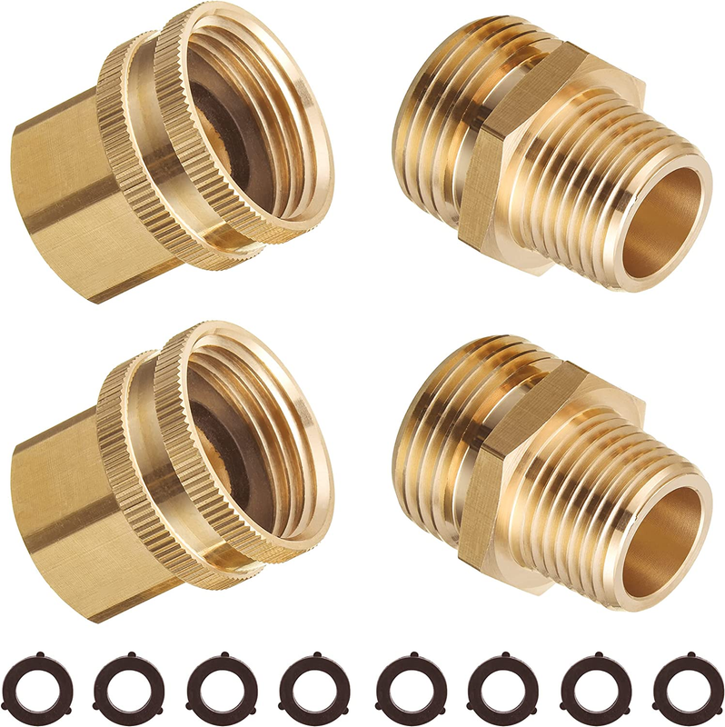 Adapter, 3/4 Inch Ght To 1/2 Inch Npt, Brass Quick Connect Ga