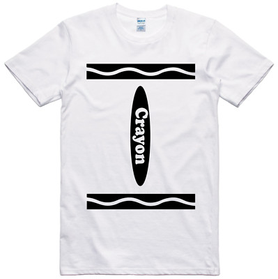 Crayon T Shirt Funny World Book Day Costume / Halloween Fancy Dress Cotton Tee