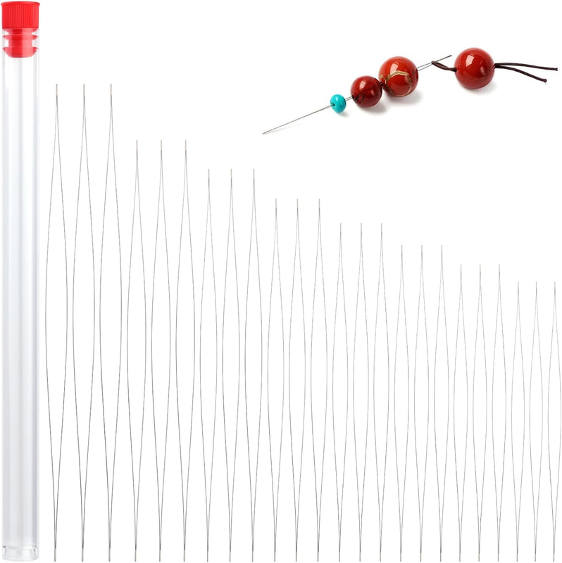 Beading Needles Set 24 Pcs Big Eye Beading Needle Opening Beading Needle Seed Be