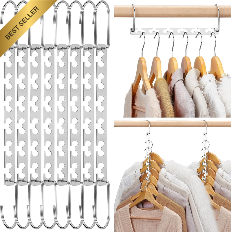 Space Saving Metal Magic Hangers 12 Pack Heavy Duty Closet Organizer