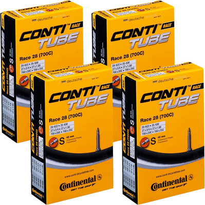 Race 28'' 700X20-25C Inner Tubes - 42Mm Presta Valve (Pack of 4 Tubes W/Conti Sti
