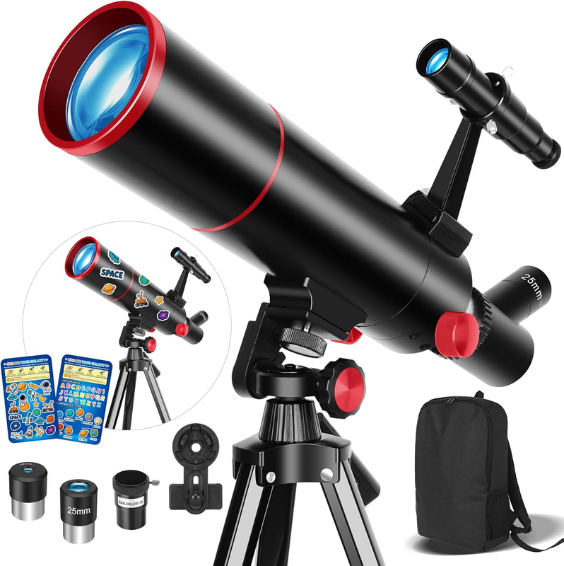 Telescope for Kids & Adults High Powered, 80Mm Aperture 500Mm Astronomy Telescop