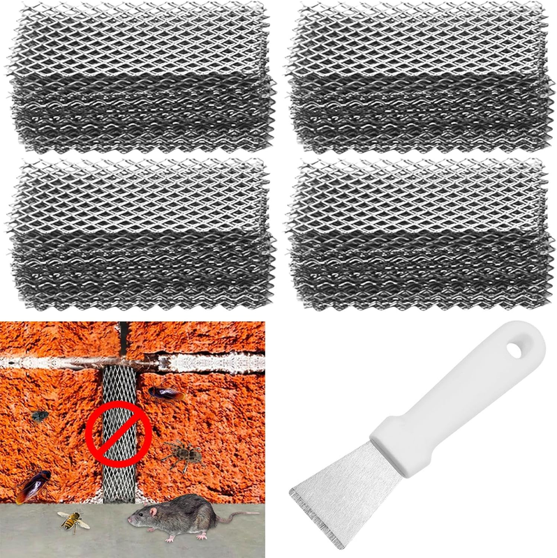100 PCS Stainless Steel Brick Weep Hole Covers for Brick Walls, 2.75 Inch Brick