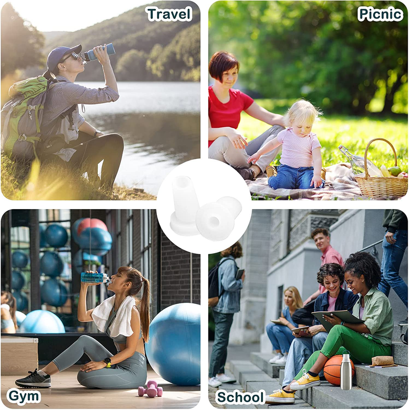 2Pcs Bite Valve Replacement Compatible with Brita Water Bottle, Silicone Nozzle