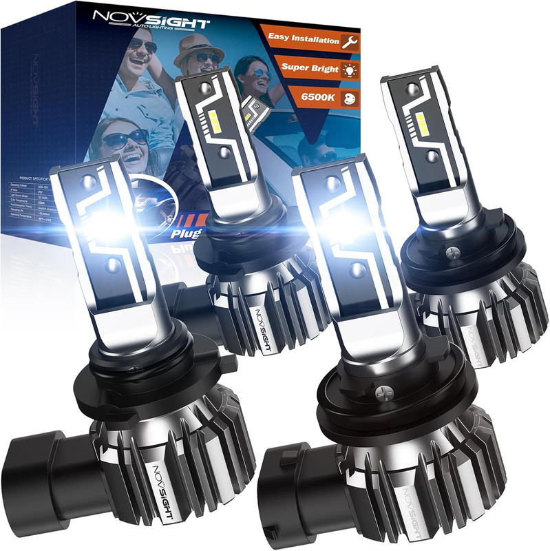H11 9005 LED Headlight Bulbs Combo,800% Brightness 6500K Cool White H11/H9/H8 90