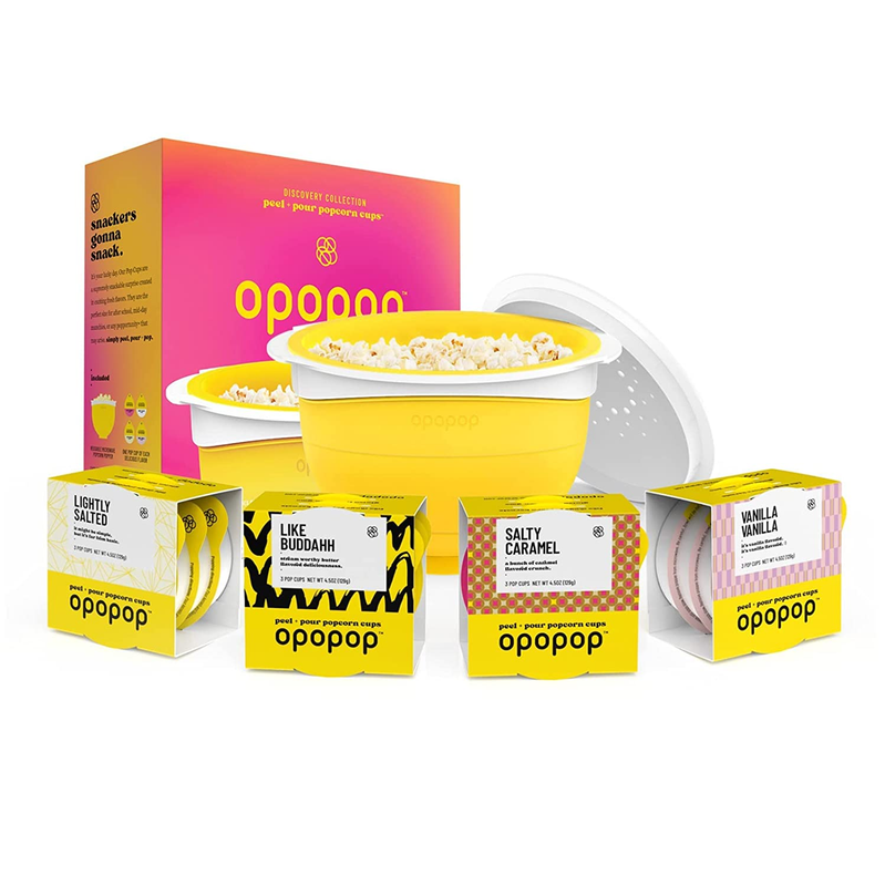Gourmet Popcorn Gift Set - Variety 12-Pack Microwave Popcorn Kit, Collapsible Si