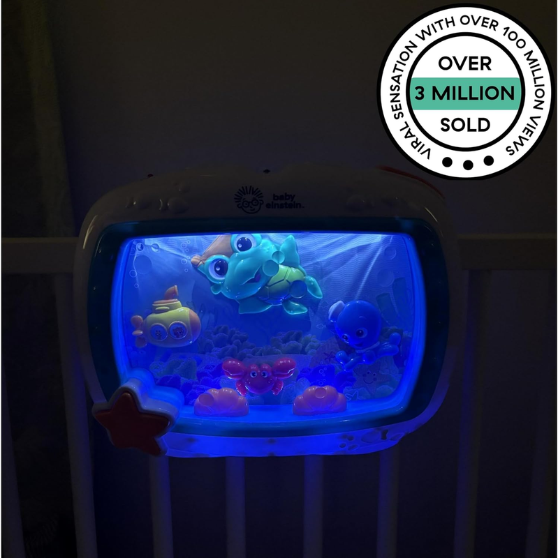 Sea Dreams Soother Crib Toy with Remote, Lights and Melodies for Newborns and up