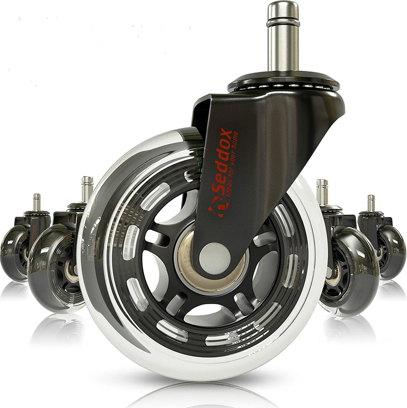 Wheels 10mm Stem | Fit Ikea Chairs Only | 3'' Replacem