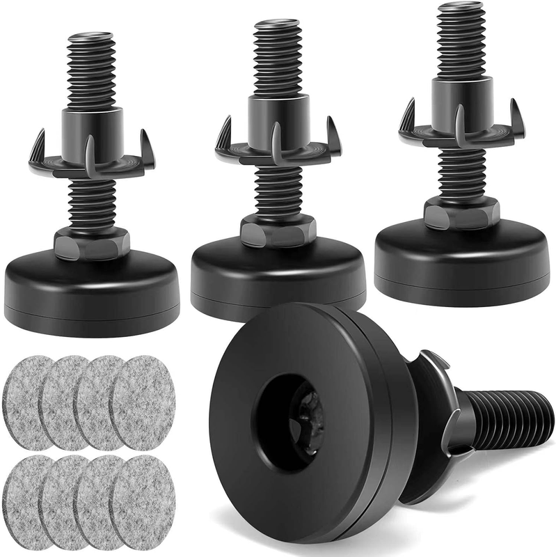 Leveling Feet 3/8'' UNC Thread for Table Chairs Cabinets Sofa 4PCS Leg Raiser