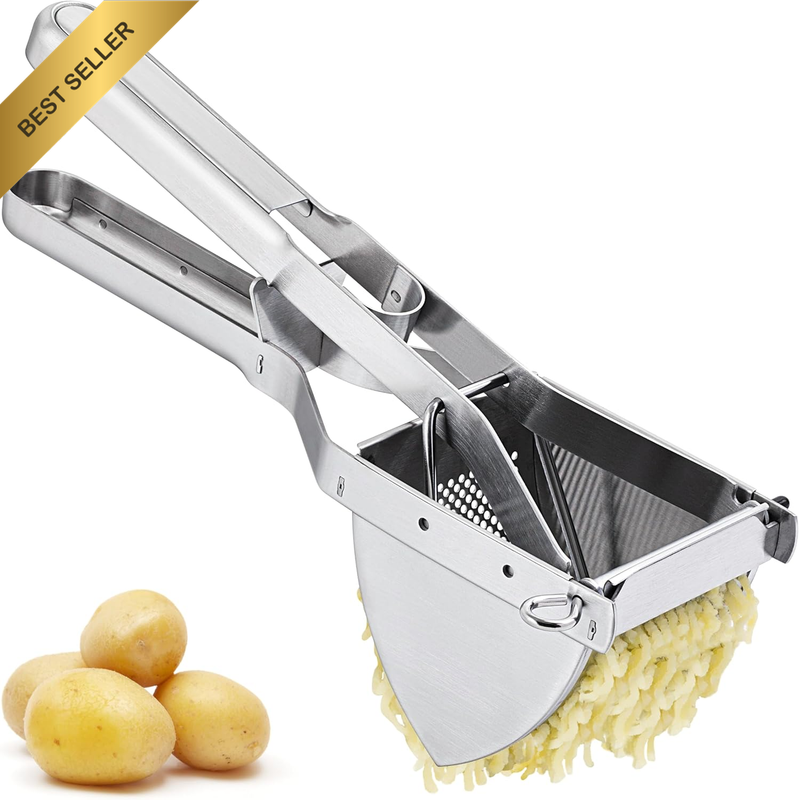 Stainless Steel Potato Ricer Masher Extra Large Capacity Ergonomic Grip