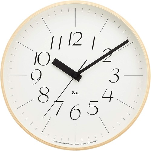 Lemnos RIKI CLOCK Wall Clock WR08-26 White From Japan New | eBay
