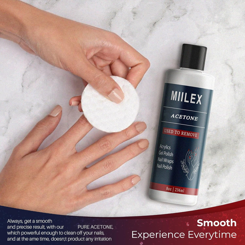 Acetone Nail Polish Remover - Gel Nail Polish Remover (8oz)