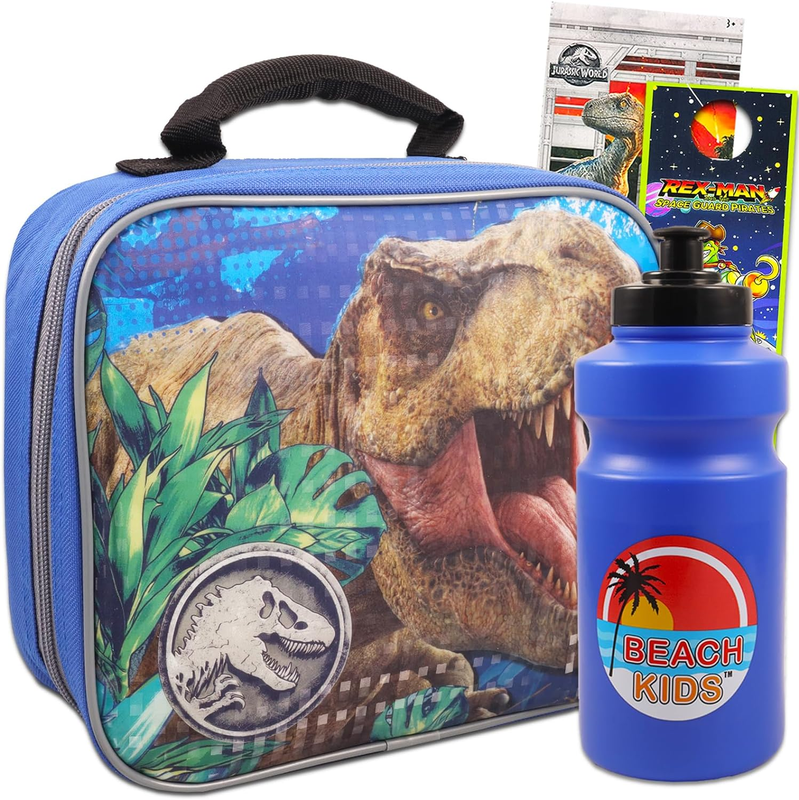 Kids - Bundle With Dinosaur Lunch Box For Boys, Water Bo