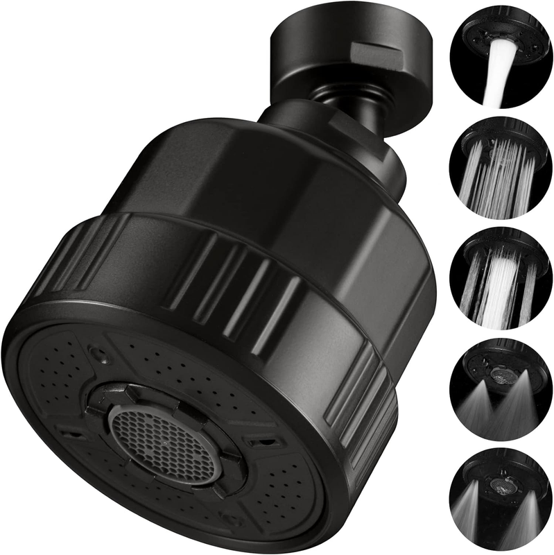 Faucet Sprayer Attachment, Kitchen Sink Faucet Head with 2 Ball Joint, Swivel Si