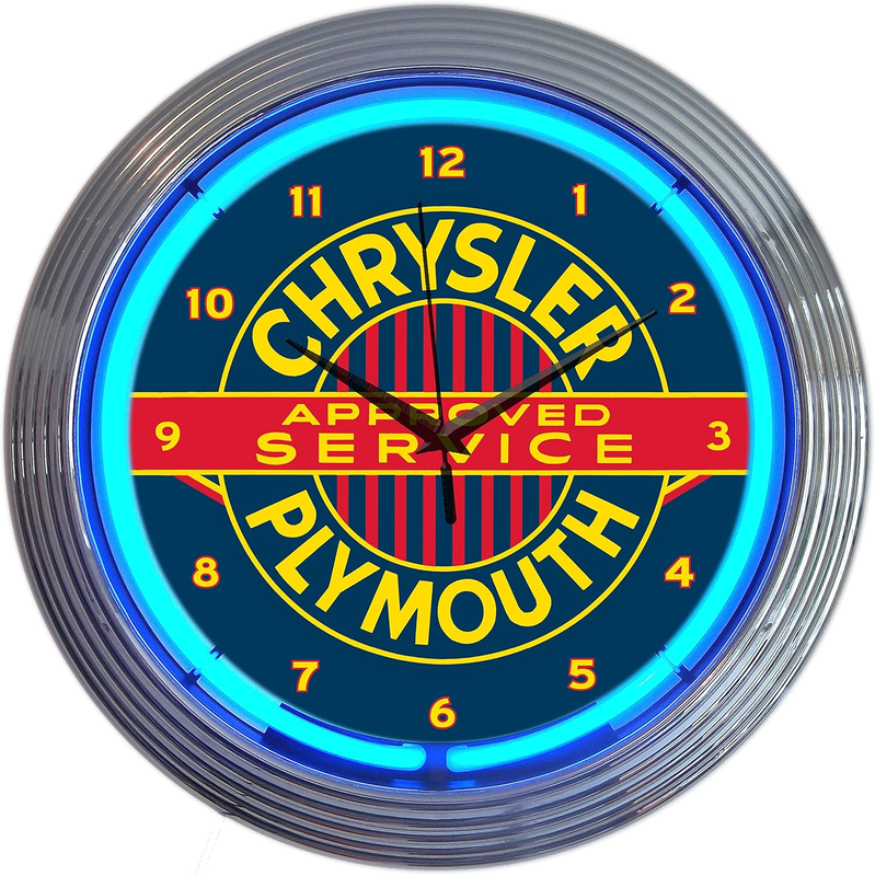 Neonetics Chrysler Plymouth Neon Wall Clock, 15-Inch
