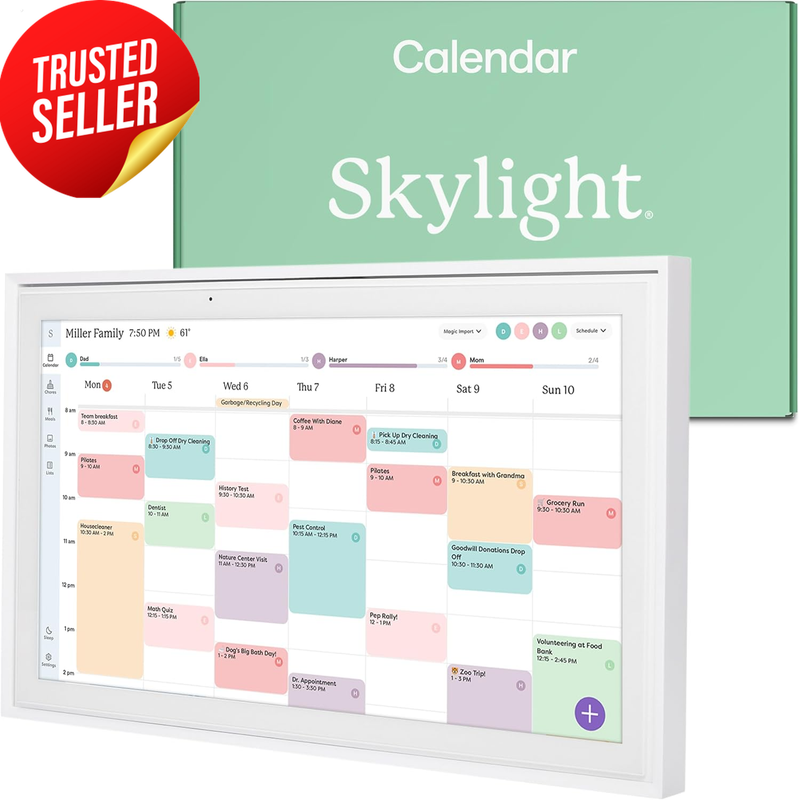 Digital Calendar 15 Inch Smart Touchscreen Chore Chart Family Organizer Wall Mou