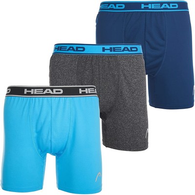 HEAD Mens Performance Underwear - 3-Pack Stretch Performance Boxer Briefs...