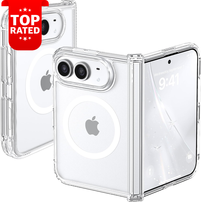 Magnetic for Iphone Duo Case [Hinge Protection] Clear