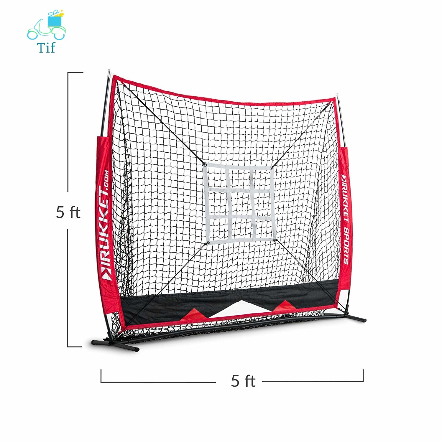 Baseball / Softball Backstop With Stike Zone Net 5 Feet high Carry Bag