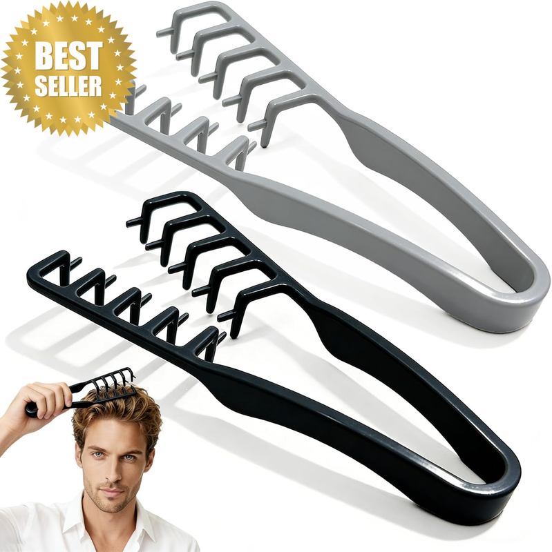 Texture Comb Set 2 Pack – Wide Tooth Volumizing Hair Comb, Anti-Frizz Root Lift